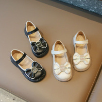 High-end bala Baba horse trendy brand duck deer childrens small leather shoes princess shoes 2024 summer new style baby girls
