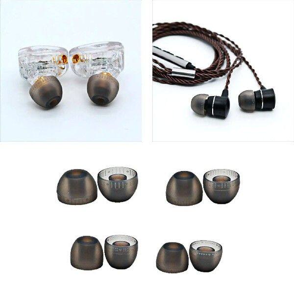 4 Pairs Earbud Tips Soft Silicone Accessories 4 Different