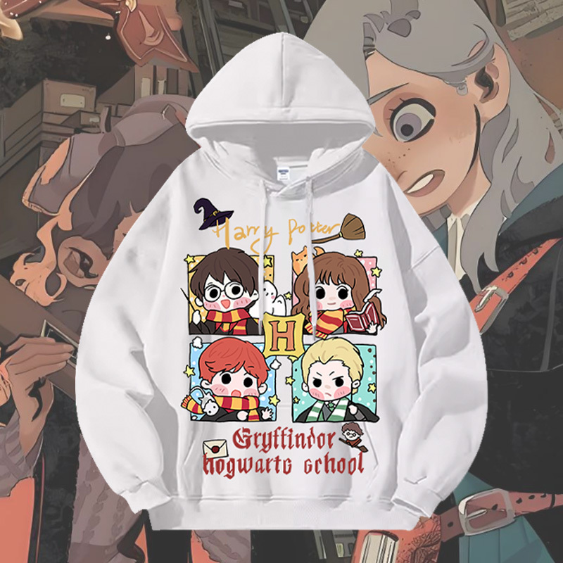 Harry Potter Co-Branded Magic Awakening Sweatshirt Men's Autumn and Winter Fleece-Lined Jacket Hogwarts Gryffindor Clothing Harry Potter Co-Branded Magic Awakening Sweatshirt Men's Autumn and Winter Fleece-Lined Jacket Hogwarts Gryffindor Clothing