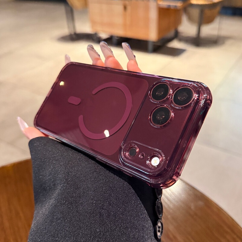 Suitable for Apple 18Promax Phone Case, New 2026 Burgundy Red Matte Iphone17Promax Magnetic Charging 16Pro Full Coverage Anti-Drop 18Pro High-End Protective Case for Men and Women Suitable for Apple 18Promax Phone Case, New 2026 Burgundy Red Matte Iphone17Promax Magnetic Charging 16Pro Full Coverage Anti-Drop 18Pro High-End Protective Case for Men and Women