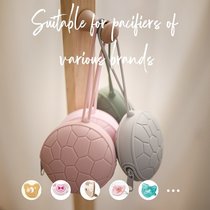 Pacifier bag silicone baby pacifier storage box baby dustproof zipper pacifier chain enlarged storage bag