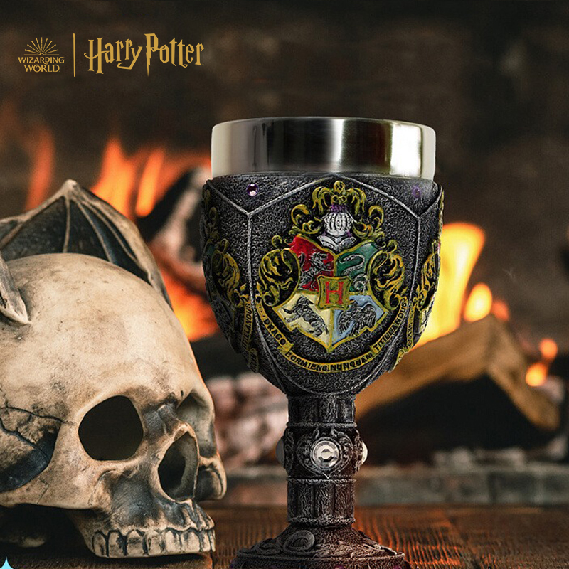 Harry Potter Official Merchandise Hogwarts Goblet of Fire Model Desktop Figurine Water Cup Ornament Birthday Gift