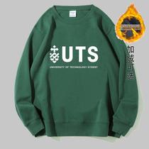 University of Technology Sydney peripheral thick velvet sweatshirt souvenir graduation clothes school uniform UTS round neck