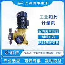 LMI mechanical diaphragm metering pump GM0400 non-clogging plastic electric double diaphragm sewage dosing pump