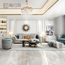 Italian simple light luxury sofa combination small apartment model room club high-end design creative modern coffee table combination