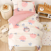 Kindergarten School Sleeping Special Quilt Meridian Head Bed Pillow Cushion Three sets of six pieces of cotton quilts into winter liner C-YB0203