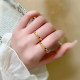 Index finger plain ring, new hot style gold ring for women, titanium steel ring, decorative tail ring, large size