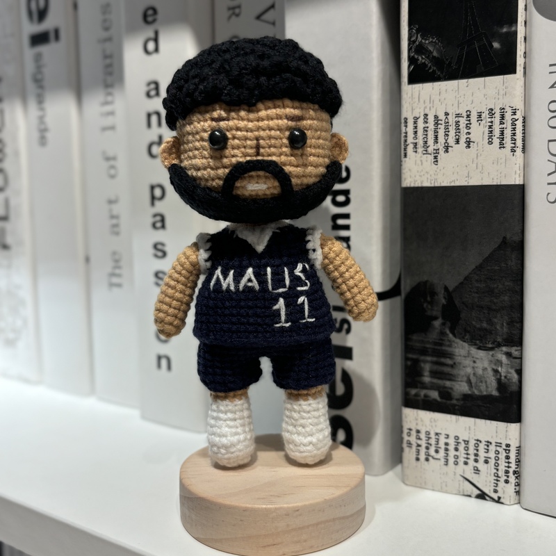 Kyrie Irving's Finished Handmade Knitted Yarn Crochet Doll, Knitted Cartoon Gift, High-Quality, Good-Looking, Affordable