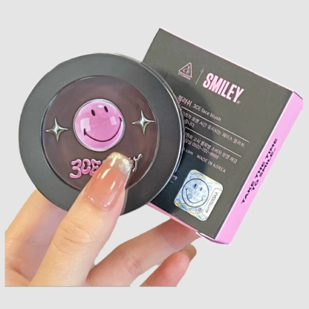 新品黑粉酷笑脸SMILEY甜酷辣风眼影A SHY ASH沙丘灰粉唇釉肉粉