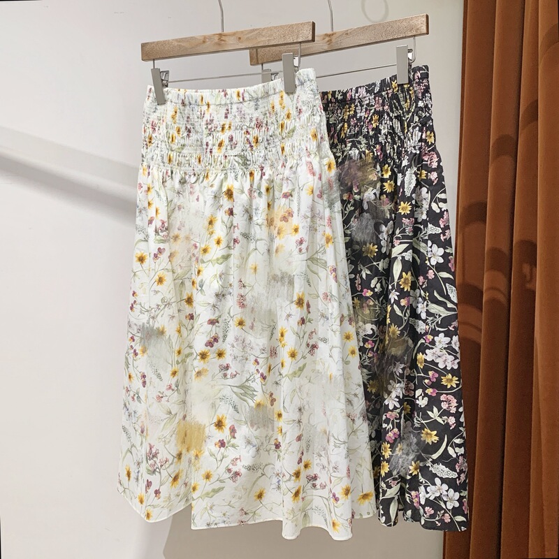 【New Product 21% off Ends Tonight】Different from All Others~ Cloud and Mud Difference Liberty Print Anti-Wrinkle Dress