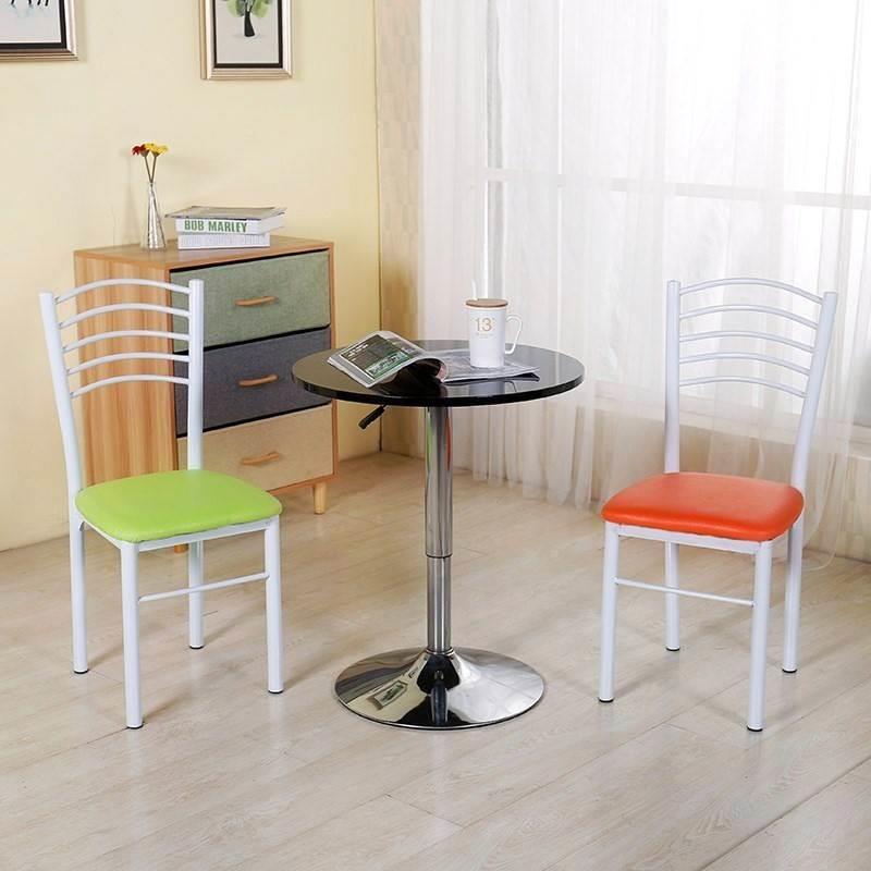 11 Simple Dining Chairs with Backrest for Home Use, Modern Minimalist Lazy Stool with Backrest, Dining Chair for Restaurant, Table and Chair Set, Wrought Iron Dining Furniture