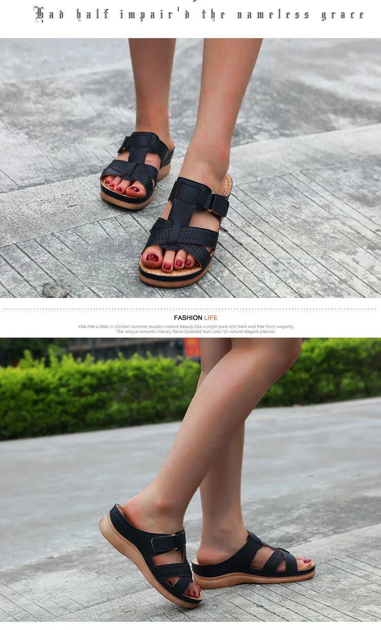 Мода снега сапоги 2023 summer women wedge sandals premium orthopedic open toe OTHER