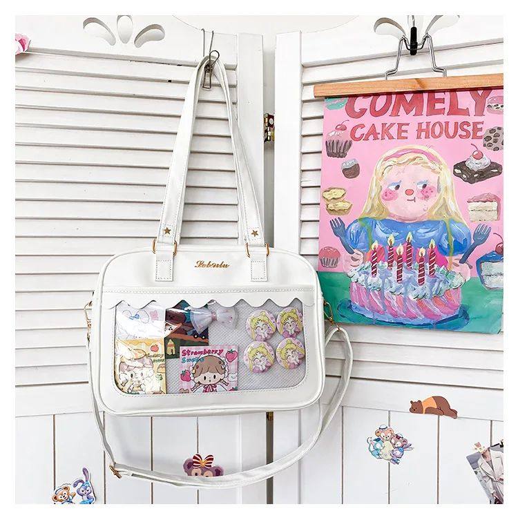 Japanese Kawaii Shoulder Bag For Women кожзаменитель Leather Itabag Tra OTHER / Other 