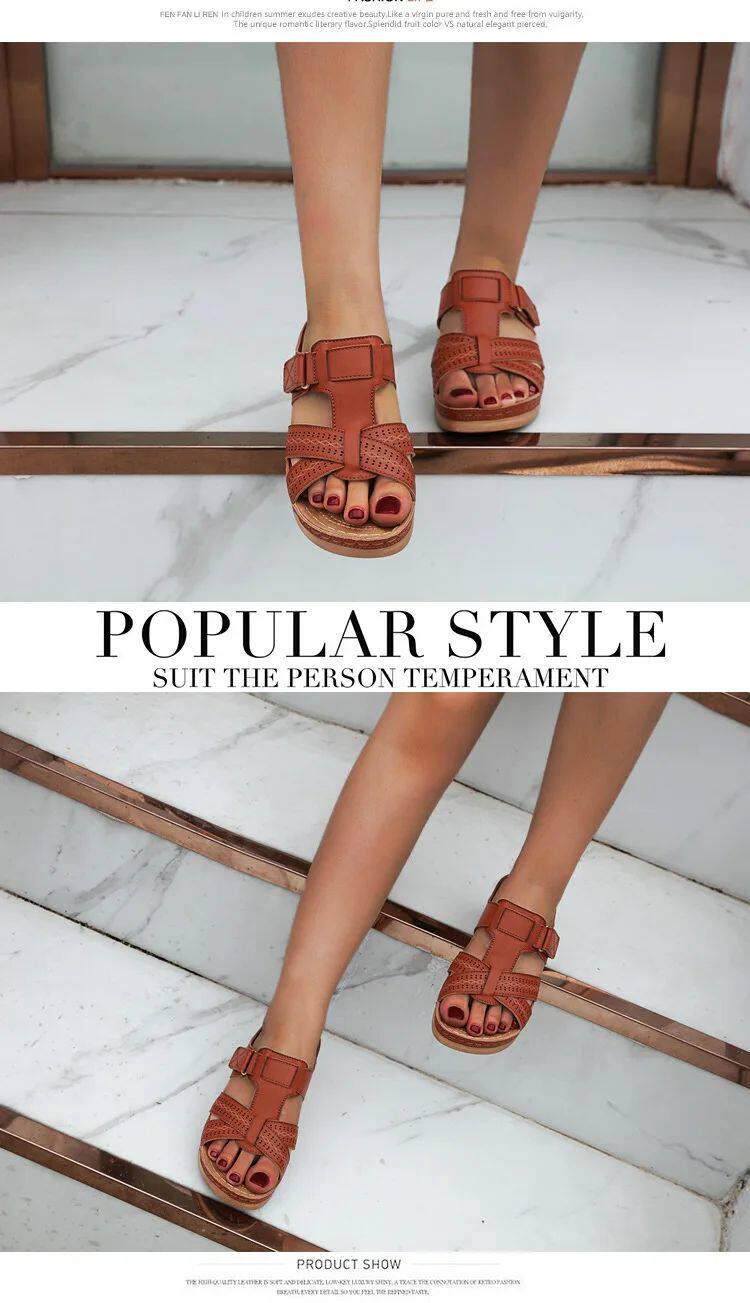 Мода снега сапоги 2023 summer women wedge sandals premium orthopedic open toe OTHER