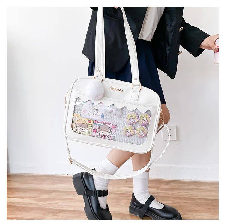 Japanese Kawaii Shoulder Bag For Women кожзаменитель Leather Itabag Tra OTHER / Other 
