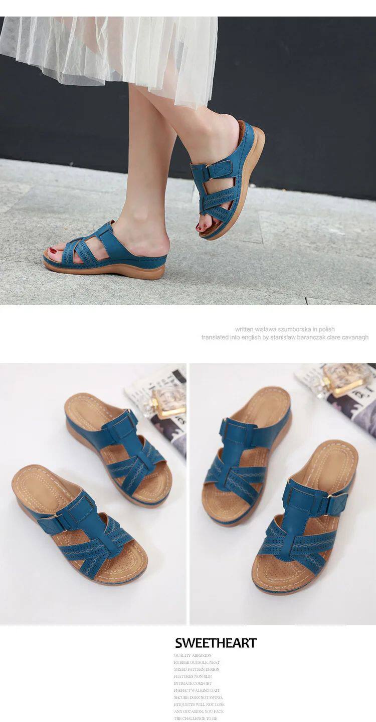 Мода снега сапоги 2023 summer women wedge sandals premium orthopedic open toe OTHER