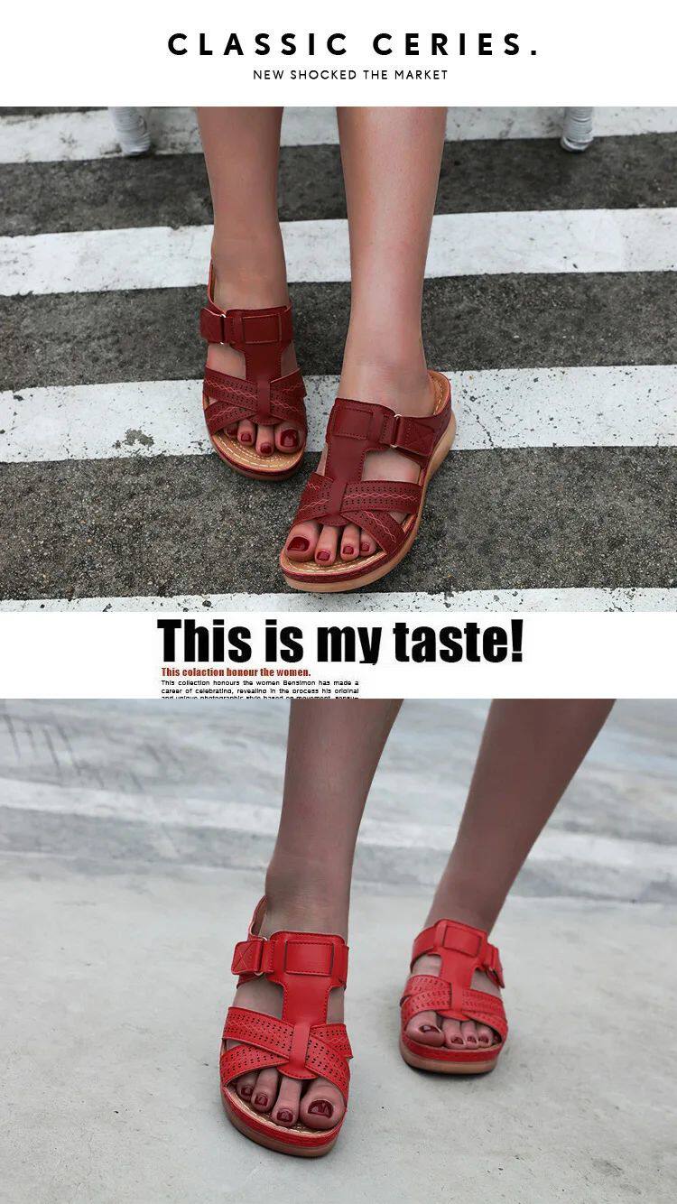 Мода снега сапоги 2023 summer women wedge sandals premium orthopedic open toe OTHER