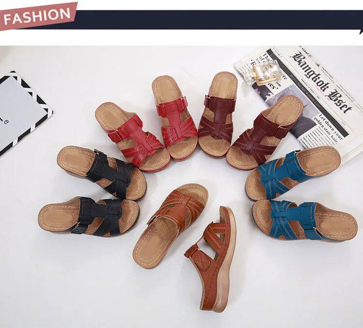 Мода снега сапоги 2023 summer women wedge sandals premium orthopedic open toe OTHER