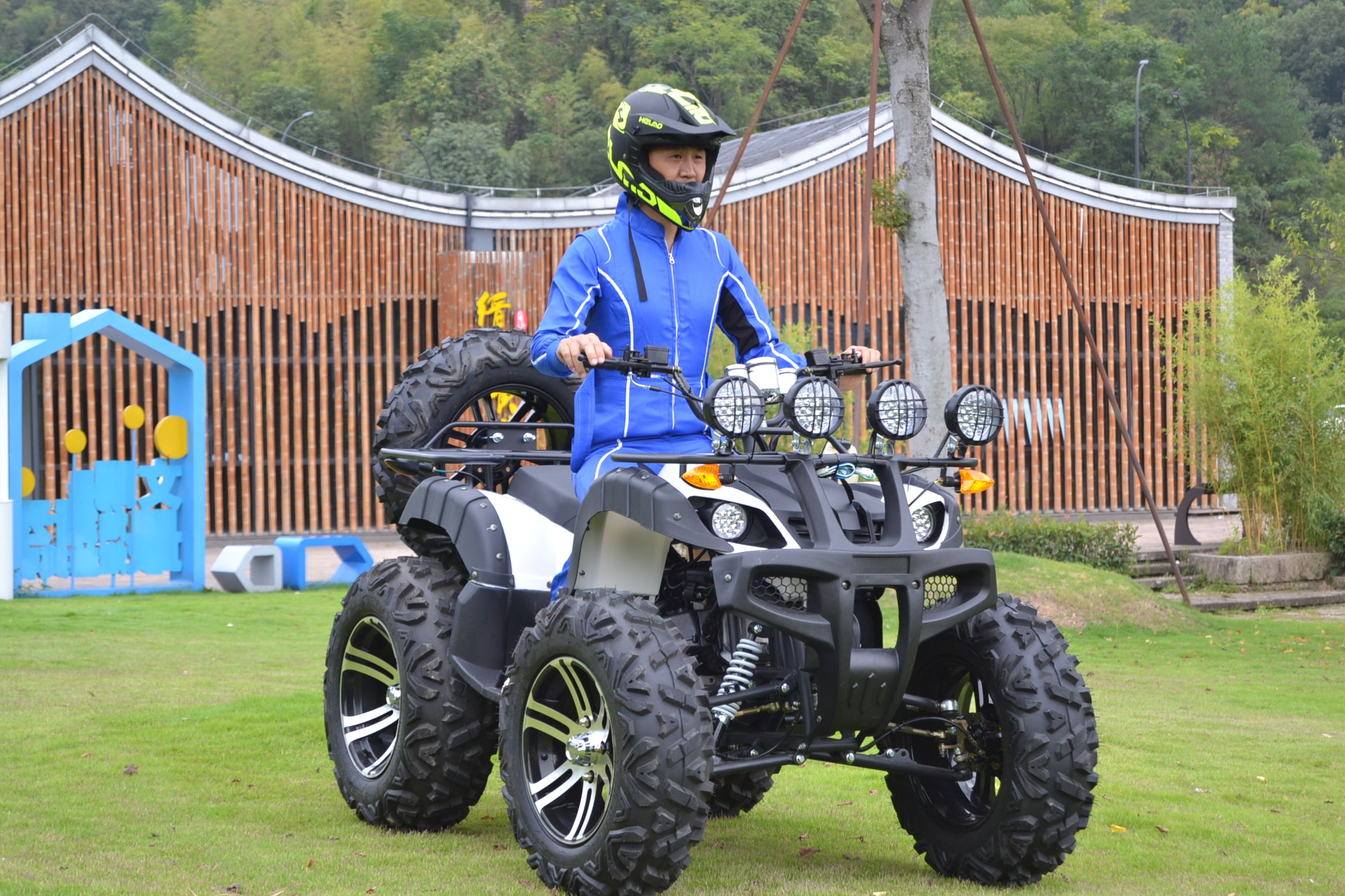Automatic Gear Size Bull Beach Car Water Cooled Moto Four Wheels Cross Country Mountain Shaft Drive ATV Four-wheel Drive Non 4 exorcie-Taobao