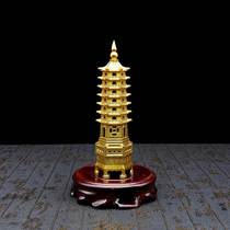 Yunshan Pavilion all copper Wenchang Tower ornaments 13th floor 9th floor 13th floor office desk study room