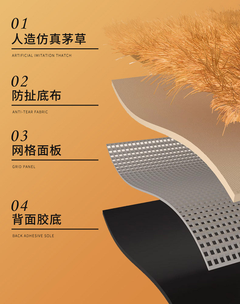 Моделирование соломенной крышей 仿真茅草屋顶塑料毛草屋檐人造地毯式毛草棚屋檐景区民宿庭院装饰