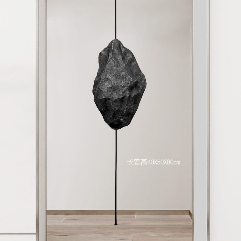 Simulated Stone Landscaping Creative Exhibition Hall Hotel Model Room Fixed Pole Straight Pole Hanging Suspended Fake Stone Decoration Simulated Stone Landscaping Creative Exhibition Hall Hotel Model Room Fixed Pole Straight Pole Hanging Suspended Fake Stone Decoration