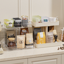 Cup holder coffee cup storage rack multi-layer desktop tea bag mug storage rack dining table entrance water bar rack