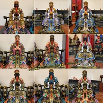 1 6-meter ten-hall Yama god statue Yama king hell statue resin fiberglass reinforced plastic bronze statue wood carving customized according to drawings