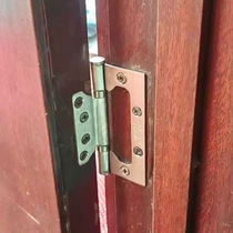Folding wooden door 4-inch door bearing spring hinge stainless steel mother-in-law hinge flat opening silent slot-free thickening