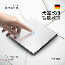 Odolan type 86 wall touch sensing panel touch switch home screen smart tempered glass single control switch