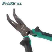 Taiwan Baogong PM-755 two-color mini toothed curved nose pliers 5-inch curved nose pliers elbow household wear-resistant