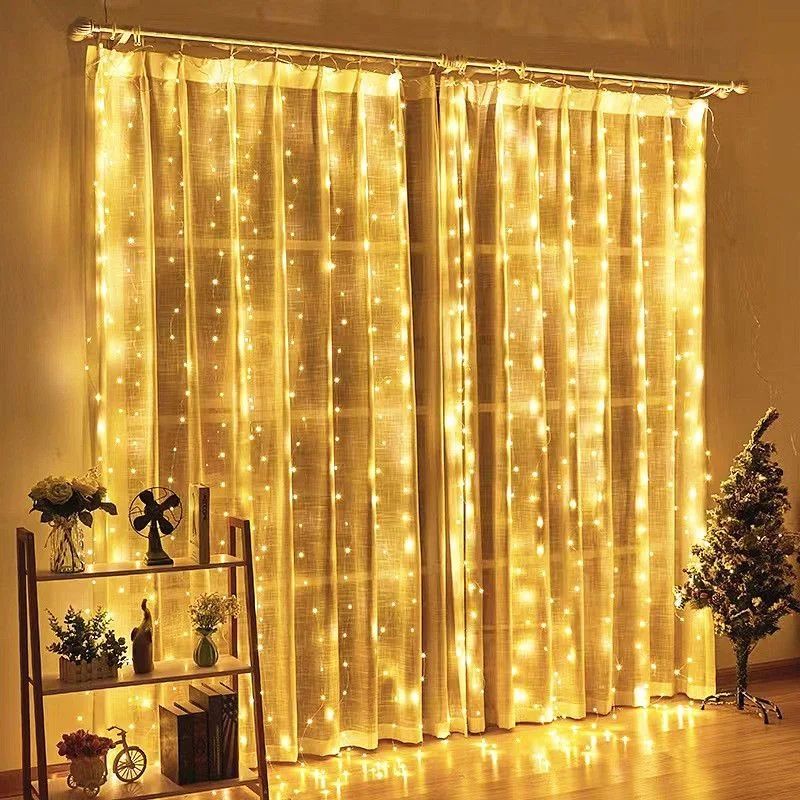 6M LED Curtain Garland on The Window USB Power Fairy Lights -