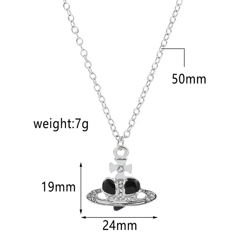 Подвеска-кулон Y2K Jewelry «Сердце-планета (Сатурн)», эмаль и кристаллы, несколько цветов