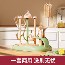 Jingeyu bottle drying rack draining bottle rack bottle drying rack can be inserted into the bottle brush to collect the pacifier brush