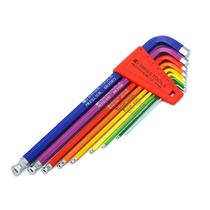 Swiss PB SWISS TOOLS extended ball head rainbow hexagonal wrench 9-piece set PB 212 LH-10RB