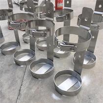 Stainless steel 304kg triangular kitchen fire extinguisher bracket vehicle hanging fixed steam set small fire-fighting materials