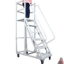 Climbing ladder warehouse tallying and picking up goods Movable climbing ladder Detachable warehouse supermarket platform