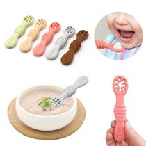 1PCS Lovely Baby Learning Spoons Utensils Set Adorable Toddler