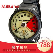 SCUBAPRO DEPTH GAUGE wrist diving depth gauge depth gauge temperature display 60 meters