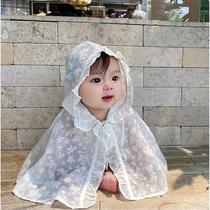 Baby sun protection cape summer thin baby girl cape going out cape infant girl princess summer coat