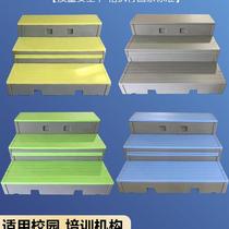 PE Plastic Chorus Steps School New Mobile Flipped Folding Class School Classroom Mobile Triple Stage Stage