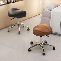 Beauty Stool Saddle Chair Rotating Lift Work Chair Tattoo Master Chair Barber Shop Hairdressing Work Stool Pulley Stool