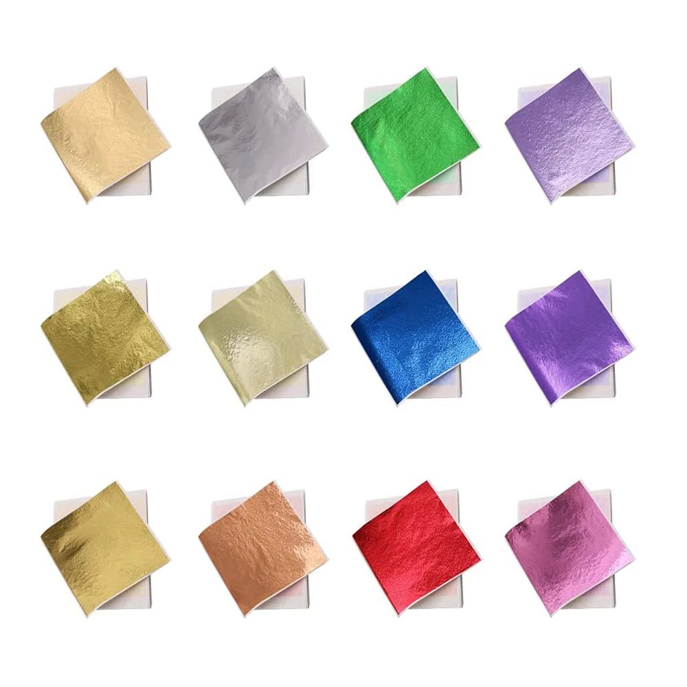 10 Pcs Gold Leaf Sheets DIY Nail Gold Leaf Sheets Painting G