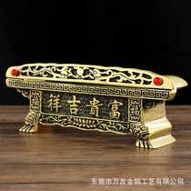 Brass tribute altar altar wine cup base auspicious altar household offering manufacturer Buddhist utensils cup holder cup holder