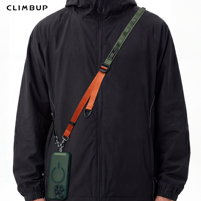 Climbup Multifunctional Outdoor Functional Phone Lanyard Can Be Worn Cross-Body or as a Camera Bag Shoulder Strap, Adjustable and Anti-Lost Climbup Multifunctional Outdoor Functional Phone Lanyard Can Be Worn Cross-Body or as a Camera Bag Shoulder Strap, Adjustable and Anti-Lost