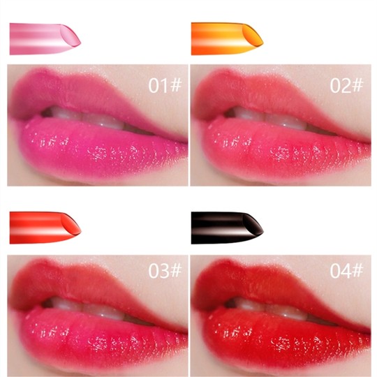 Luofanshi Black Rose Jelly Lipstick Moisturizing Hydrating Non-Stick Cup Waterproof Lip Tint Gradient Color Lipstick for Students