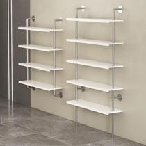 Retro shoe store shoe rack display rack wall-mounted clothing store rack womens shoes high-end bags childrens shoes shelf wall-mounted