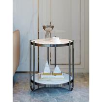 Table simple modern corner table small coffee table rock round table board side cabinet living room sofa side table Nordic light luxury bedside table