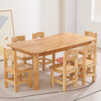 Pure solid wood kang table bay window table pine log coffee table kang table and room table window sill floor tatami table
