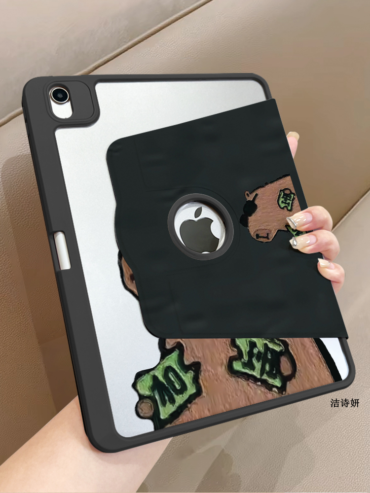 2024必入！iPad 9/10超炫720°旋转保护套、创意卡通防摔神器✨
